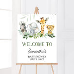 Oh Boy Safari Baby Shower Welcome Poster<br><div class="desc">Make your event special with this Jungle Baby Shower with our cute and lovely printable Welcome Sign featuring adorable Safari Animals Baby Shower theme. Download,  personalize,  and create lasting memories with this perfect touch for your joyous celebration!

BS391</div>