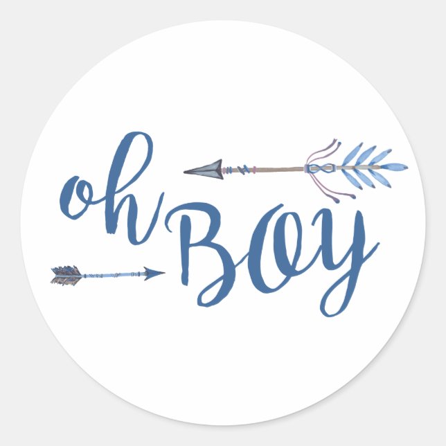 Oh Boy Tribal Sticker (Front)