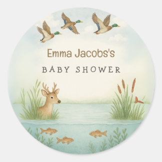 Oh Boy! Woodland Baby Shower Stickers