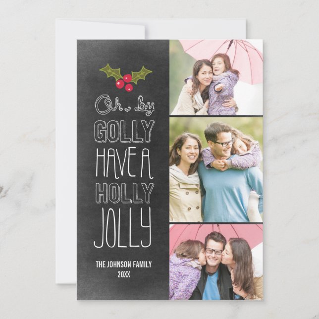 Oh By Golly Holiday Carte photo (Devant)
