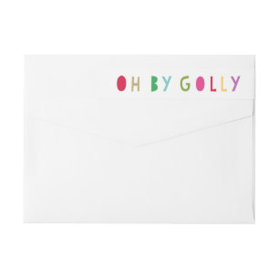 Oh By Golly   Holiday Return Address Labels