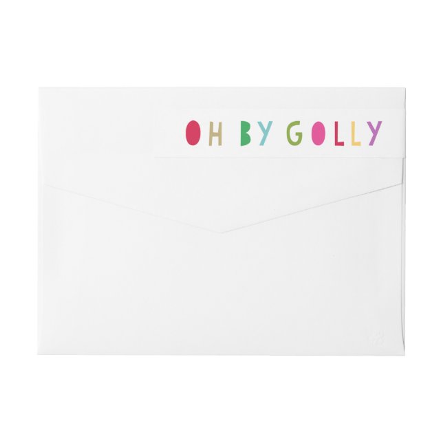 Oh By Golly | Holiday Return Address Labels (Back)