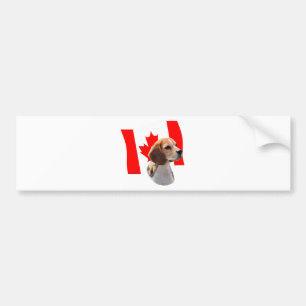 Oh Canada....and Beagles. Bumper Sticker