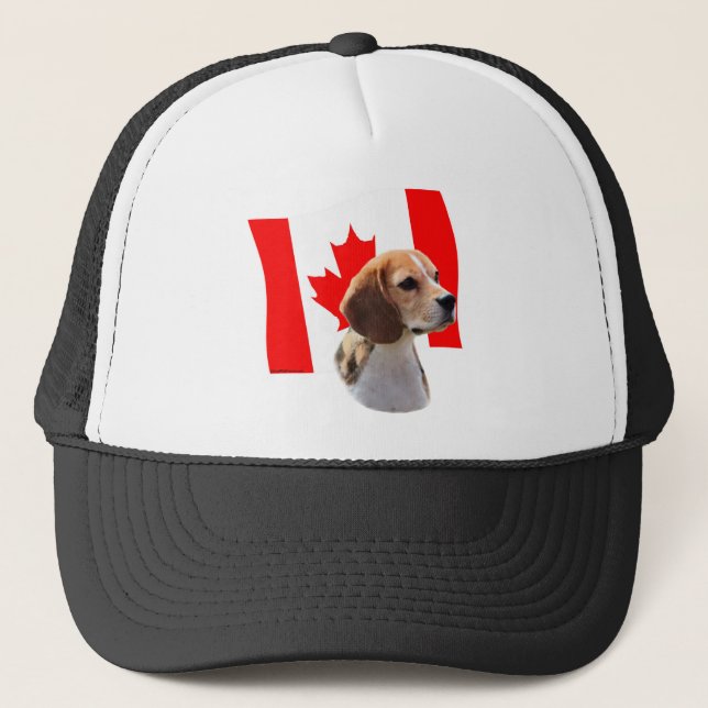 Oh Canada....and Beagles. Trucker Hat (Front)