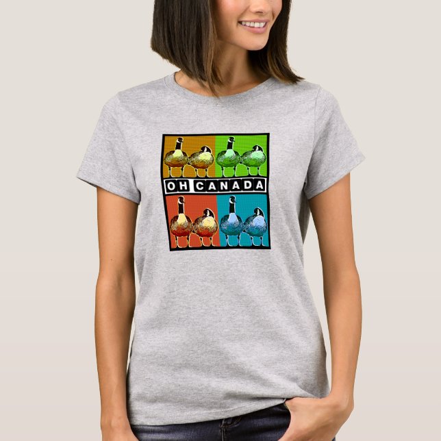 Oh Canada - Canada Geese T-Shirt (Front)