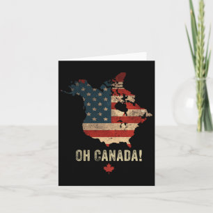 Oh Canada ! Carte Funny Trump 47 Chemises Canada E