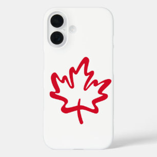 Oh Canada! Day Big Red Canadian Maple Leaf iPhone 16 Case