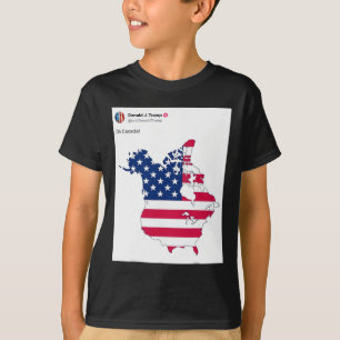 Oh Canada Funny Trump Map Of Usa T-Shirt