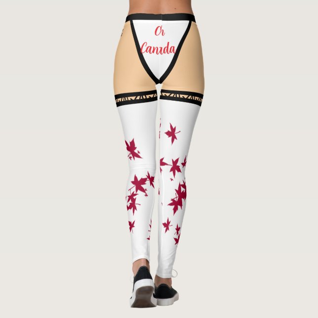 Oh Canada Illusion Leggings (Dos)
