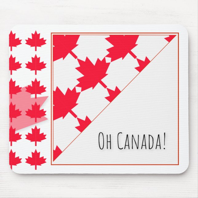 Oh Canada Mouse Pad (Front)