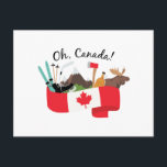 Oh Canada Postcard<br><div class="desc">Make your slope side experience complete in the mountains of Canada with this nature inspired design on your indoor projects.</div>