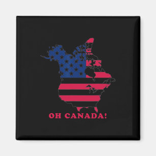 Oh Canada The 51 State Funny Trump Oh Canada 2025 Magnet