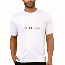 “Oh Canada” with Canadian Maple leaf flag