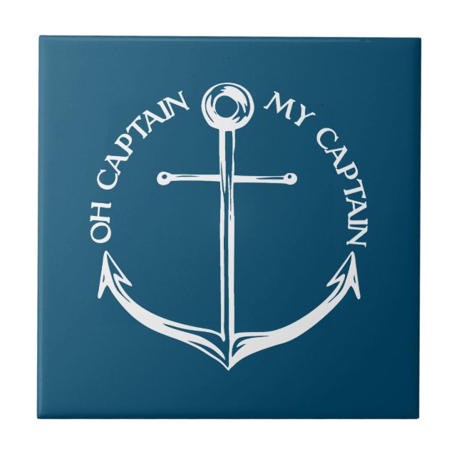 Oh Captain My Captain Tile (Front)