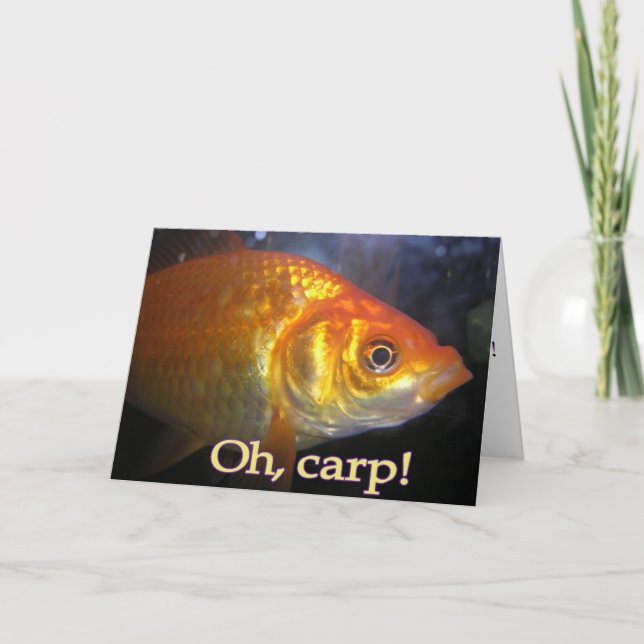 Oh, carp! Belated Birthday Card (Front)