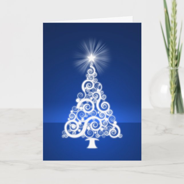 Oh carte de vacances d'arbre de Noël (Devant)