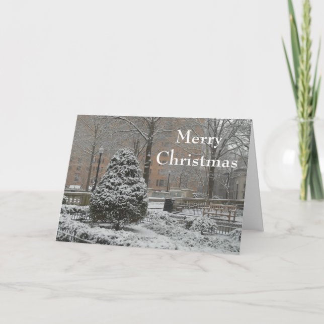 Oh carte de voeux d'arbre de Noël (Devant)