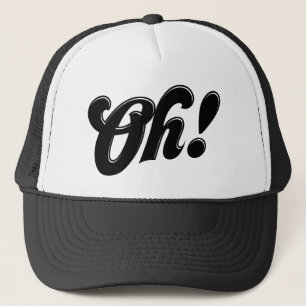 Oh! Casquette de typographie rétro
