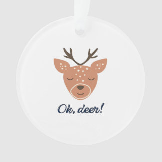Oh Cerf Cerf Amour Sauver Le Cerf Ornement en Acry