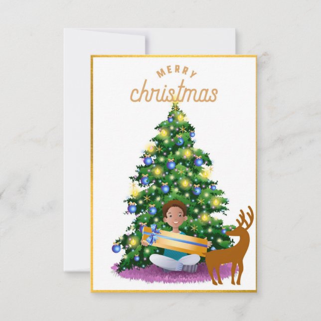 oh cerf joyeux cartes de noël 2022 (Devant)