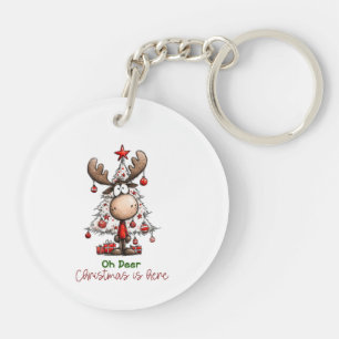Oh Cerf Noël Est Là Mignon Renne Noël