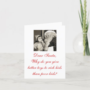 Oh c'est juste faux "Cher Père Noël" Cartes de Noë