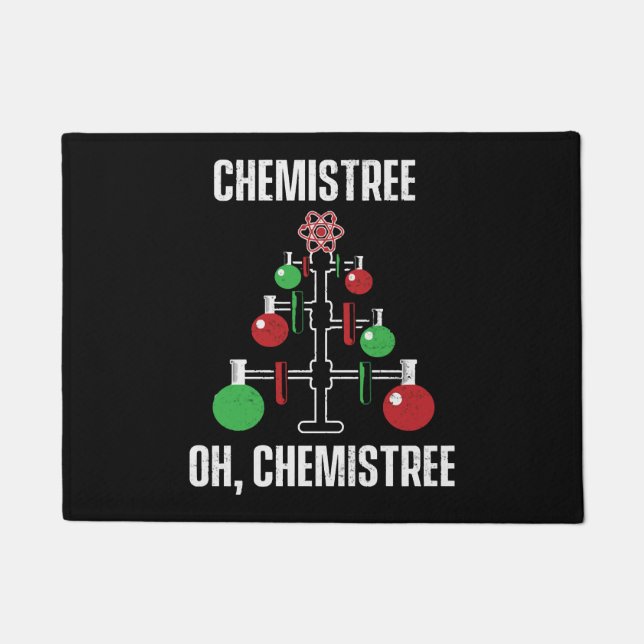 Oh Chemist Tree Chemistree Pun Science Doormat (Front)