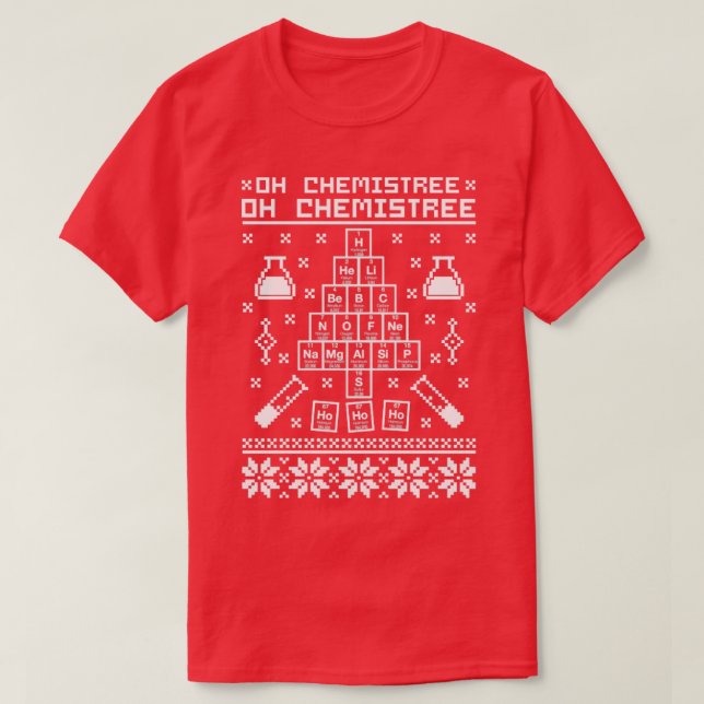 Oh Chemistree Oh Chemistree Chemistry Ugly Sweater (Design Front)