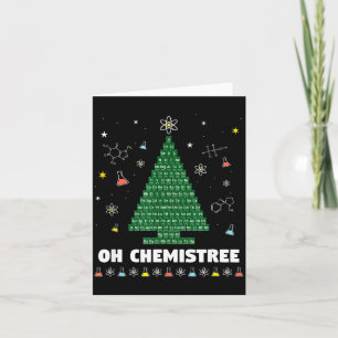 Oh Chemistree Periodic Table Chemistry Christmas T Card