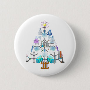 Oh Chemistry, Oh Chemist Tree 2 Inch Round Button