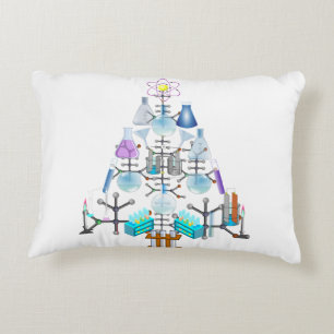 Oh Chemistry, Oh Chemist Tree Accent Pillow