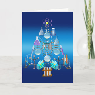 Oh Chemistry, Oh Chemist Tree Christmas Holiday Card