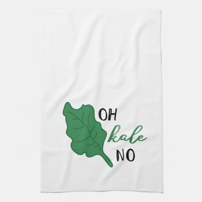 Oh chou frisé non ! Serviette de main de cuisine (Vertical)