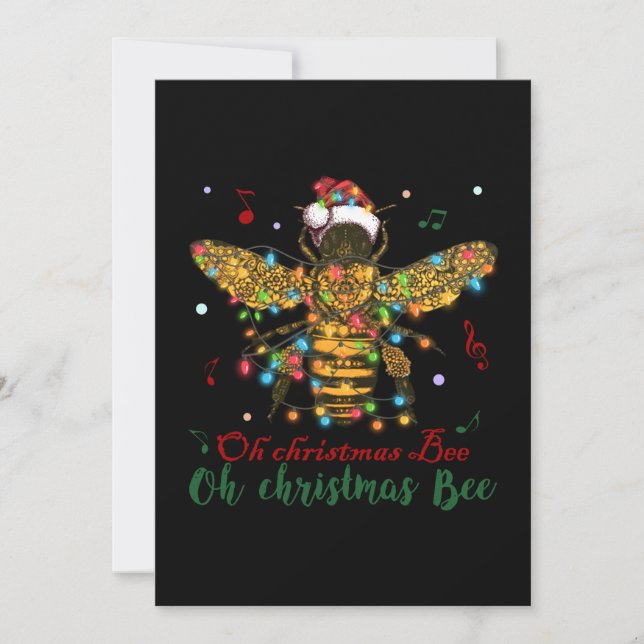 Oh Christmas Bee | Oh Christmas Bee Holiday Card (Front)