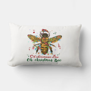 Oh Christmas Bee Oh Christmas Bee Light Lumbar Pillow