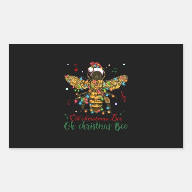 Oh Christmas Bee | Oh Christmas Bee Sticker (Front)