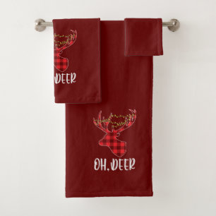 Oh Christmas Dear  Bath Towel Set