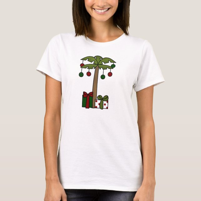 Oh Christmas Palm Tree T-Shirt (Front)
