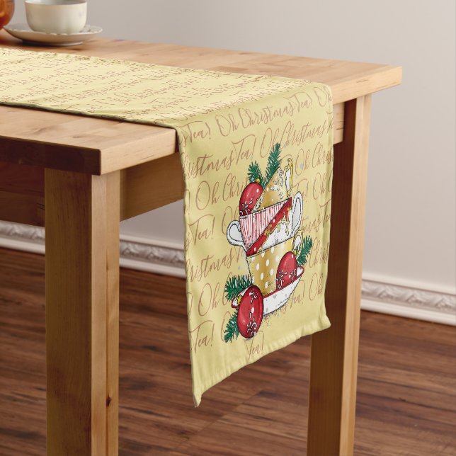 Oh Christmas Tea! Short Table Runner (In Situ)