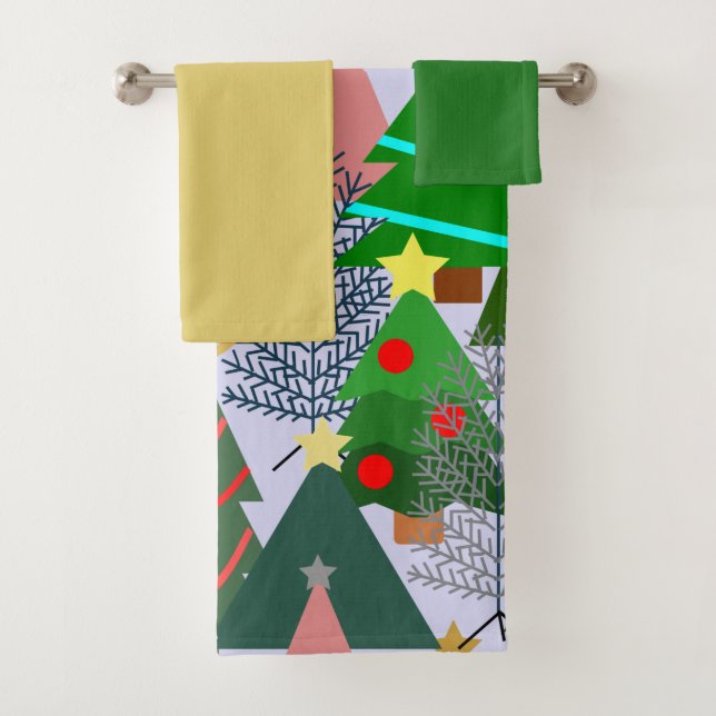 Oh Christmas Tree! Bath Towel Set (Insitu)