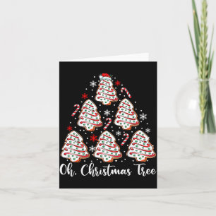 Oh Christmas Tree Cakes Debbie Becky Jen Cake Love Card