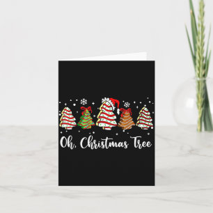 Oh Christmas Tree Cakes Debbie Becky Jen Cake Love Card