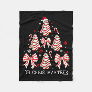 Oh Christmas Tree Cakes Debbie Becky Jen Cake Love Fleece Blanket