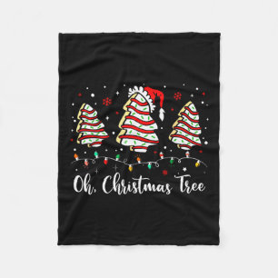 Oh Christmas Tree Cakes Debbie Becky Jen Cake Love Fleece Blanket