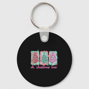 Oh Christmas Tree Cakes Debbie Becky Jen Cake Love Keychain