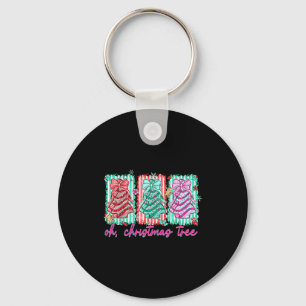 Oh Christmas Tree Cakes Debbie Becky Jen Cake Love Keychain