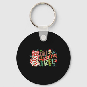 Oh Christmas Tree Cakes Debbie Becky Jen Cake Love Keychain