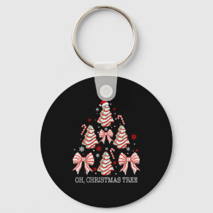 Oh Christmas Tree Cakes Debbie Becky Jen Cake Love Keychain