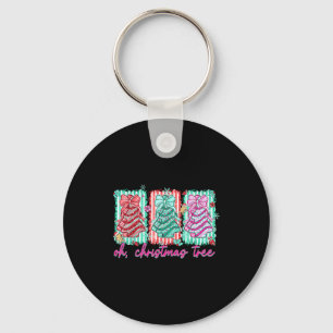 Oh Christmas Tree Cakes Debbie Becky Jen Cake Love Keychain