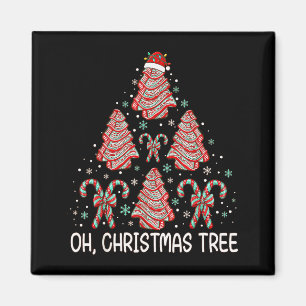 Oh Christmas Tree Cakes Funny Debbie Becky Jen Cak Magnet